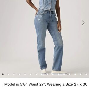 Levi's Women's Straight Leg Blue Jeans
